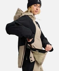 Burton Women's Reserve Relaxed Anorak Summit Taupe/True Black
