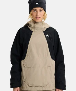 Burton Women's Reserve Relaxed Anorak Summit Taupe/True Black