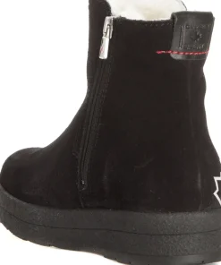 Canada Snow Women's Mount Baker Suede Boots Reflective Zip Black