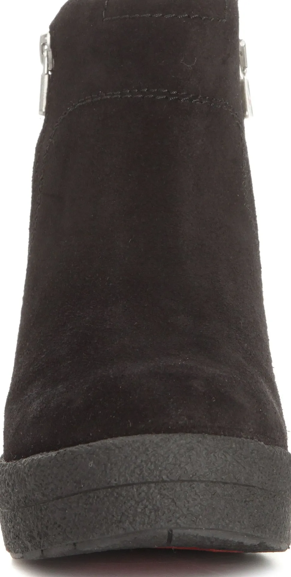 Canada Snow Women's Mount Baker Suede Boots Reflective Zip Black