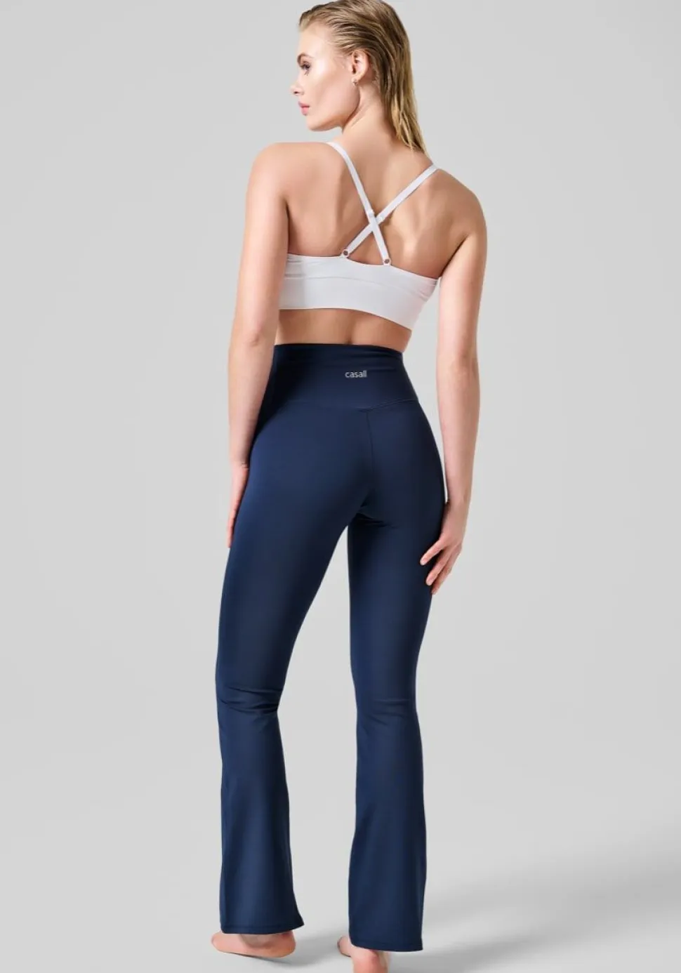 Casall Women's Flare High Waist Pant Core Blue