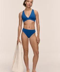 Casall Women's High Waist Bikini Brief Blue Teel