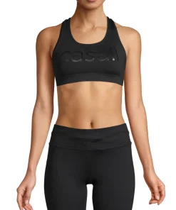 Casall Women's Iconic Wool Sports Bra Black Logo