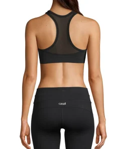 Casall Women's Iconic Wool Sports Bra Black Logo