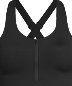 Casall Women's Impact Zip Sports Bra Black