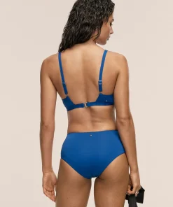 Casall Women's Overlap Bikini Top Blue Teel