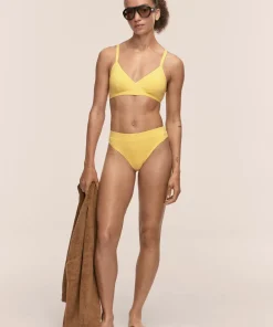 Casall Women's Overlap Bikini Top Sunflower