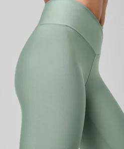 Casall Women's Overlap High Waist Tights Dusty Green