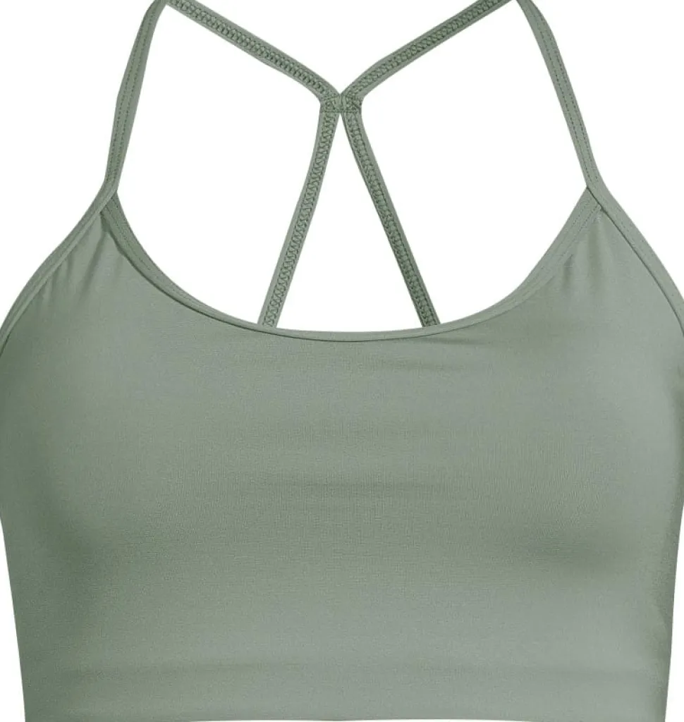 Casall Women's Sleek Strappy Sports Bra Dusty Green