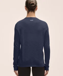 Casall Women's Soft Texture Long Sleeve Core Blue