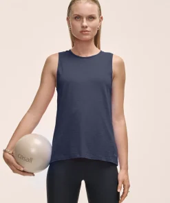 Casall Women's Soft Texture Tank Core Blue