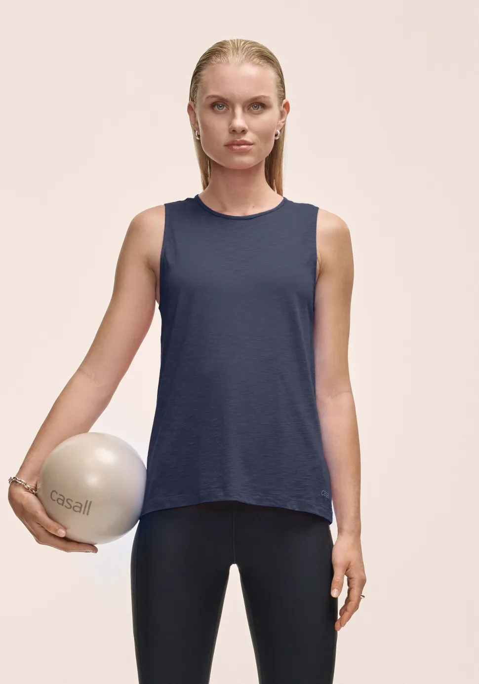 Casall Women's Soft Texture Tank Core Blue