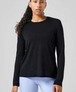 Casall Women's Soft Texture Long Sleeve Black