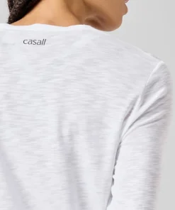 Casall Women's Soft Texture Long Sleeve White