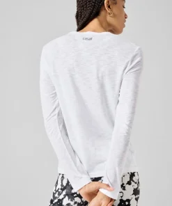 Casall Women's Soft Texture Long Sleeve White