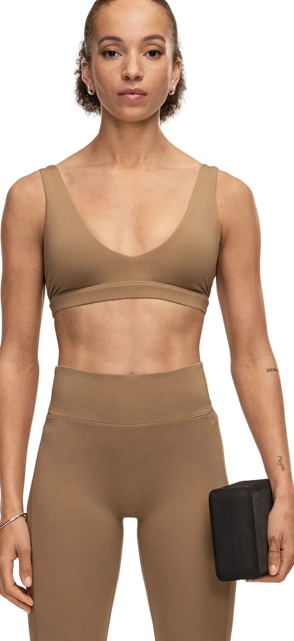 Casall Women's Soft Touch Padded Sports Bra Light Khaki
