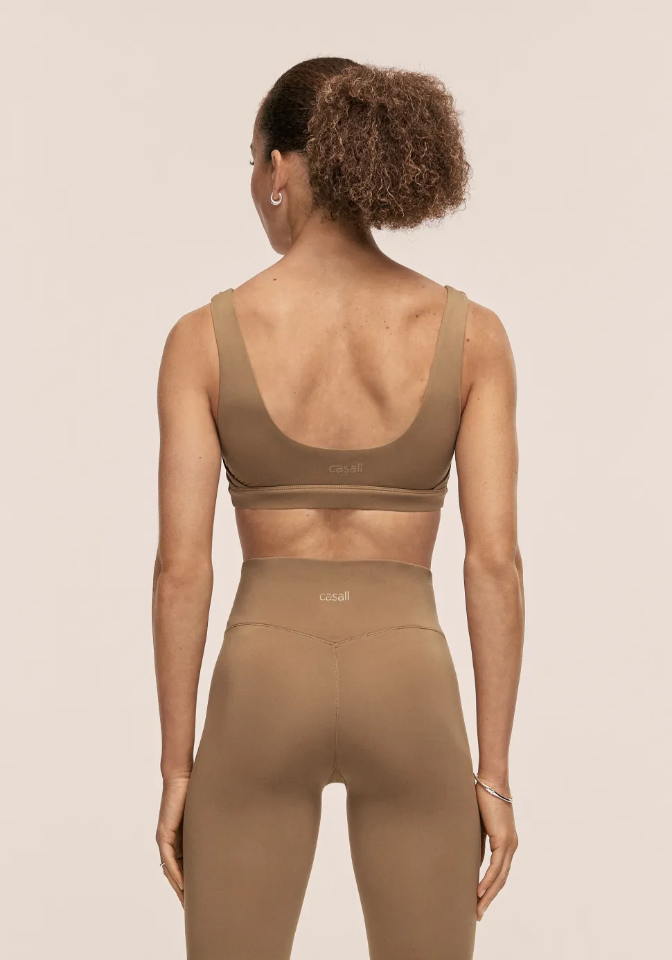 Casall Women's Soft Touch Padded Sports Bra Light Khaki