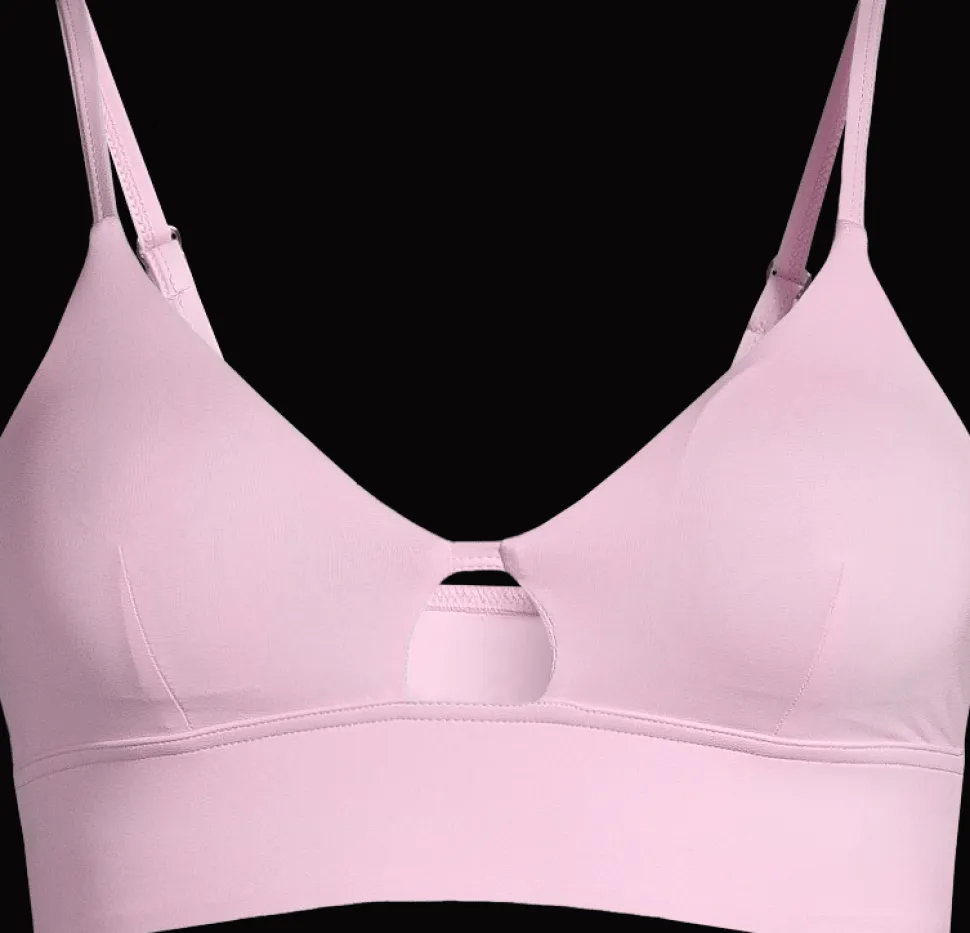 Casall Women's Triangle Cut-Out Bikini Top Clear Pink