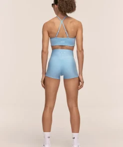 Casall Women's Ultra High Waist Hot Pant Blue Lagoon