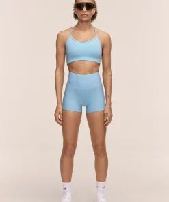 Casall Women's Ultra High Waist Hot Pant Blue Lagoon