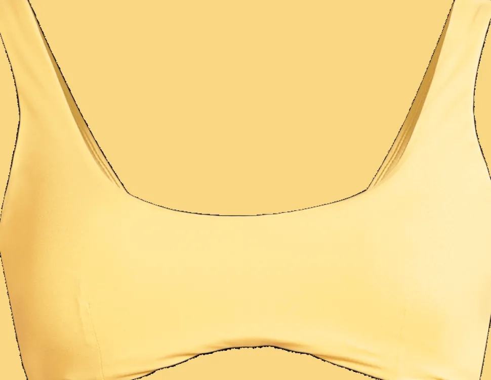 Casall Women's Vibrant U-Shape Bikini Top Sunflower