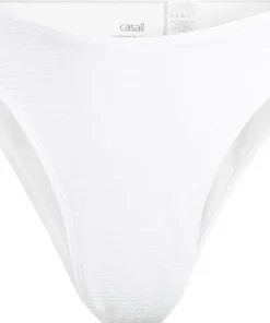 Casall Women's Waffle High Leg Bikini Bottom White