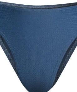 Casall Women's Waffle High Leg Bikini Bottom Deep Ocean