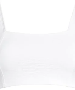 Casall Women's Waffle Square Neck Bikini Top White