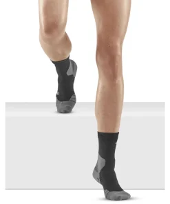 CEP Women's Hiking Light Merino Mid Cut Compression Socks Black