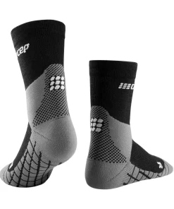 CEP Women's Hiking Light Merino Mid Cut Compression Socks Black