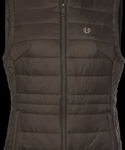 Chevalier Quintin Padded Vest Leather Women Brown