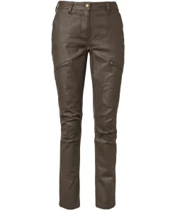Chevalier Women's Vintage Pants Leather Brown