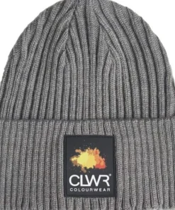 ColourWear Badge Beanie Grey Mel
