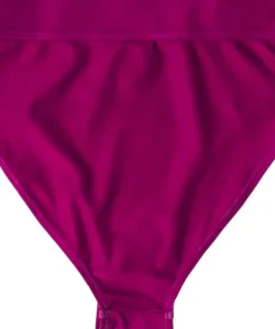 ColourWear Women's High Waist Bikini Bottom Purple