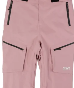 ColourWear Women's Slash Bib Pants Dark Rose