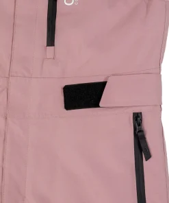 ColourWear Women's Slash Bib Pants Dark Rose