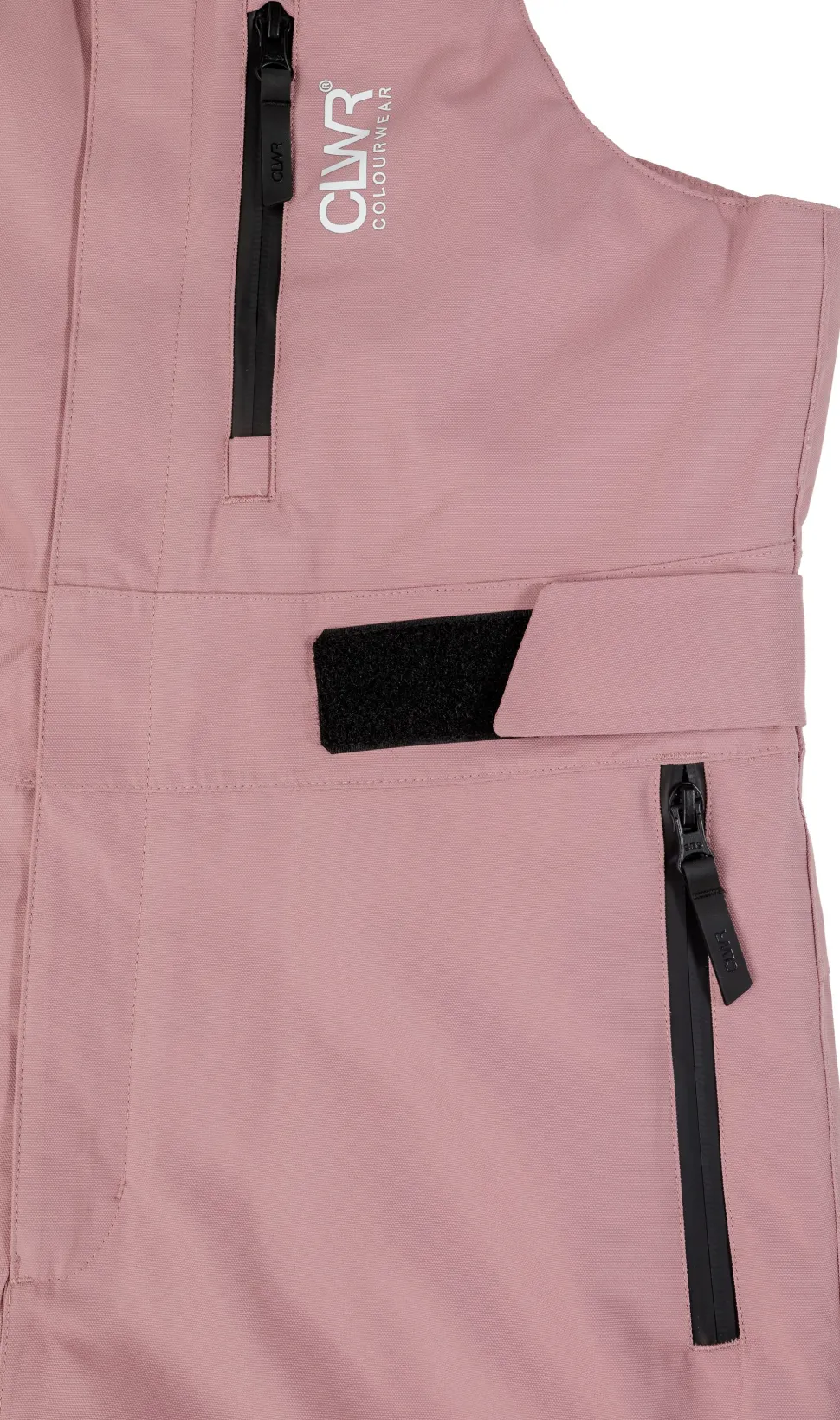 ColourWear Women's Slash Bib Pants Dark Rose