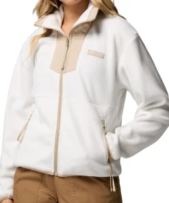 Columbia Women's Sequoia Grove Fleece Jacket Sea Salt, Ancient Fossil