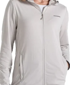 Craghoppers Women's Nosilife Afia Hooded Jacket Light Grey Marl