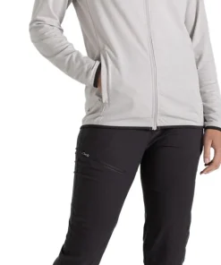 Craghoppers Women's Nosilife Afia Hooded Jacket Light Grey Marl