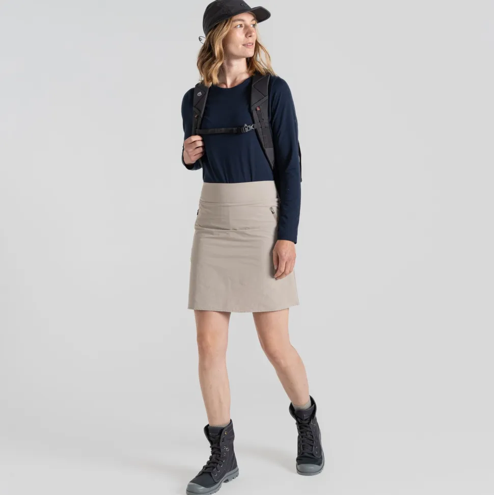 Craghoppers Women's Nosilife Pro Skort Soft Mushroom