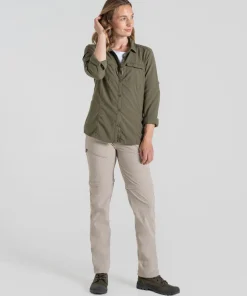 Craghoppers Women's Nosilife Pro Convertible Trouser III Soft Mushroom
