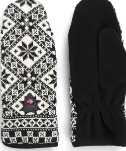 Dale of Norway Unisex Bjorøy Polar Mittens Black/Offwhite