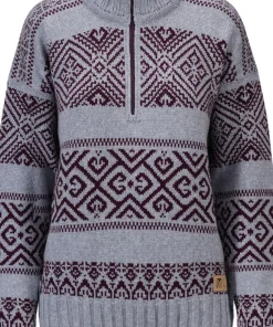 Dale of Norway Women's Rasletind Sweater Light Blue/Melange Wine