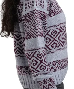Dale of Norway Women's Rasletind Sweater Light Blue/Melange Wine