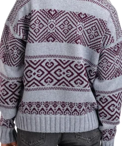 Dale of Norway Women's Rasletind Sweater Light Blue/Melange Wine