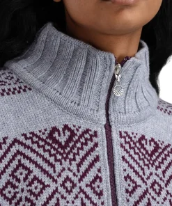 Dale of Norway Women's Rasletind Sweater Light Blue/Melange Wine