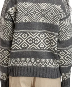 Dale of Norway Women's Rasletind Sweater Dark Charcoal/Offwhite