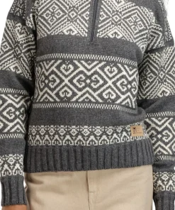 Dale of Norway Women's Rasletind Sweater Dark Charcoal/Offwhite