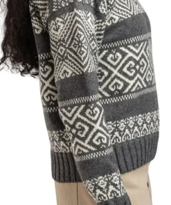 Dale of Norway Women's Rasletind Sweater Dark Charcoal/Offwhite